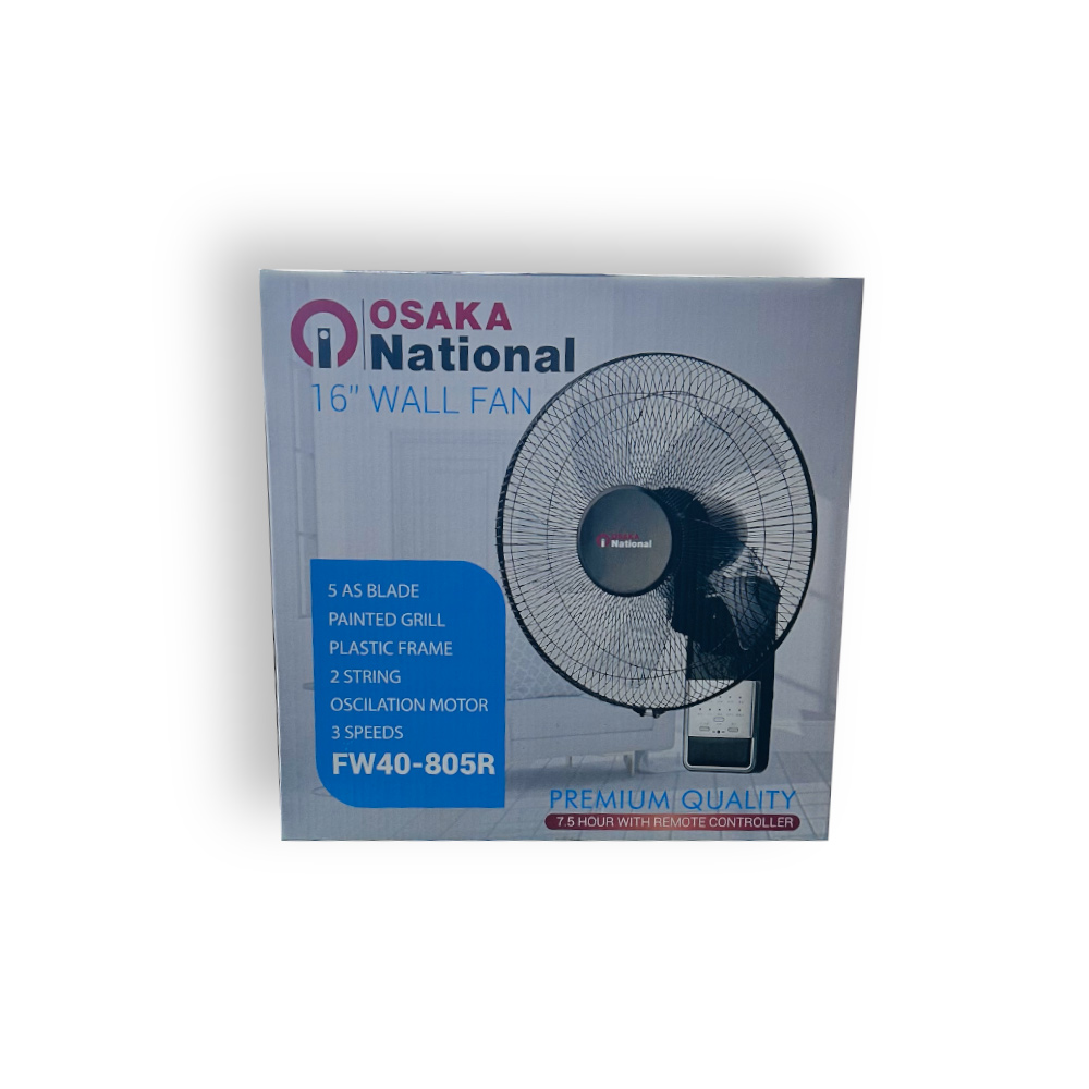 Remote Wall Fan 16 Inch