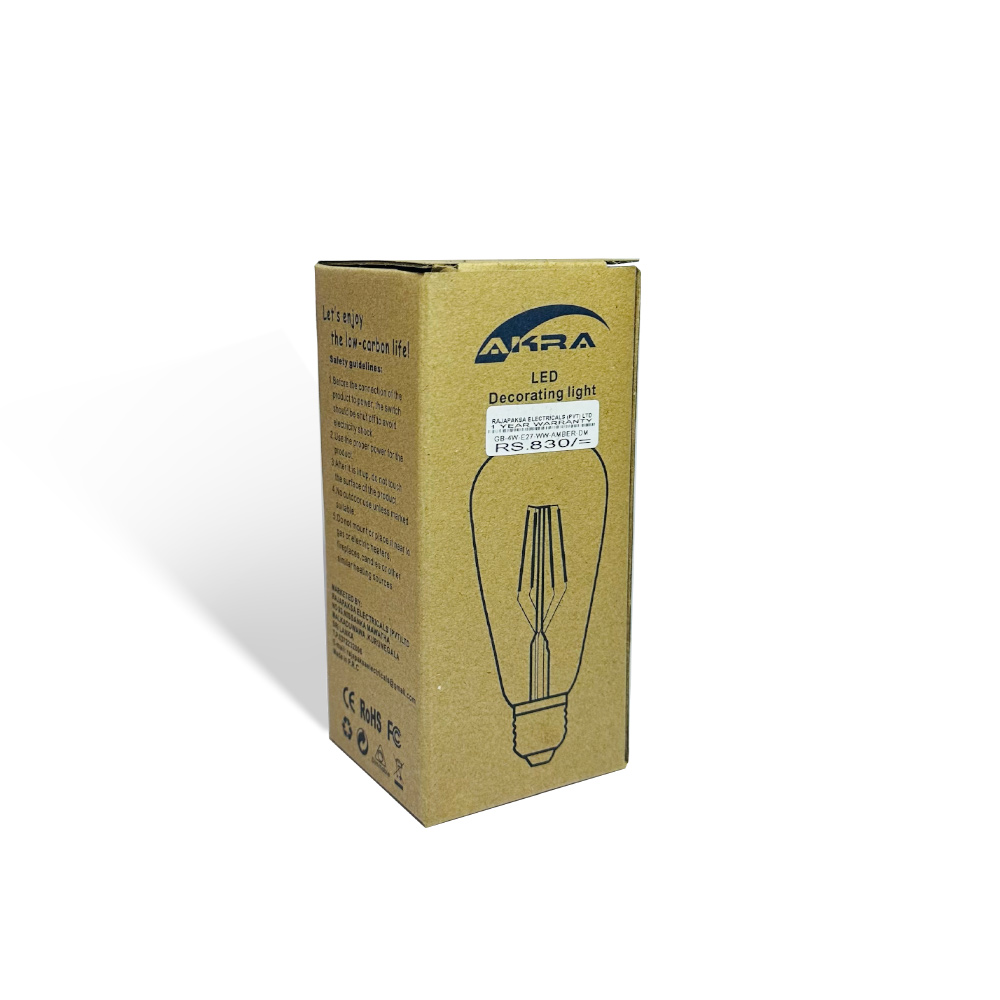 Akra 4W LED Filament Bulb 