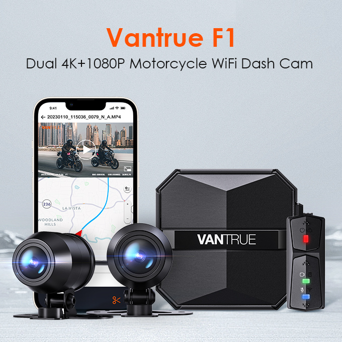 Vantrue Falcon F1 Motorrad Dashcam