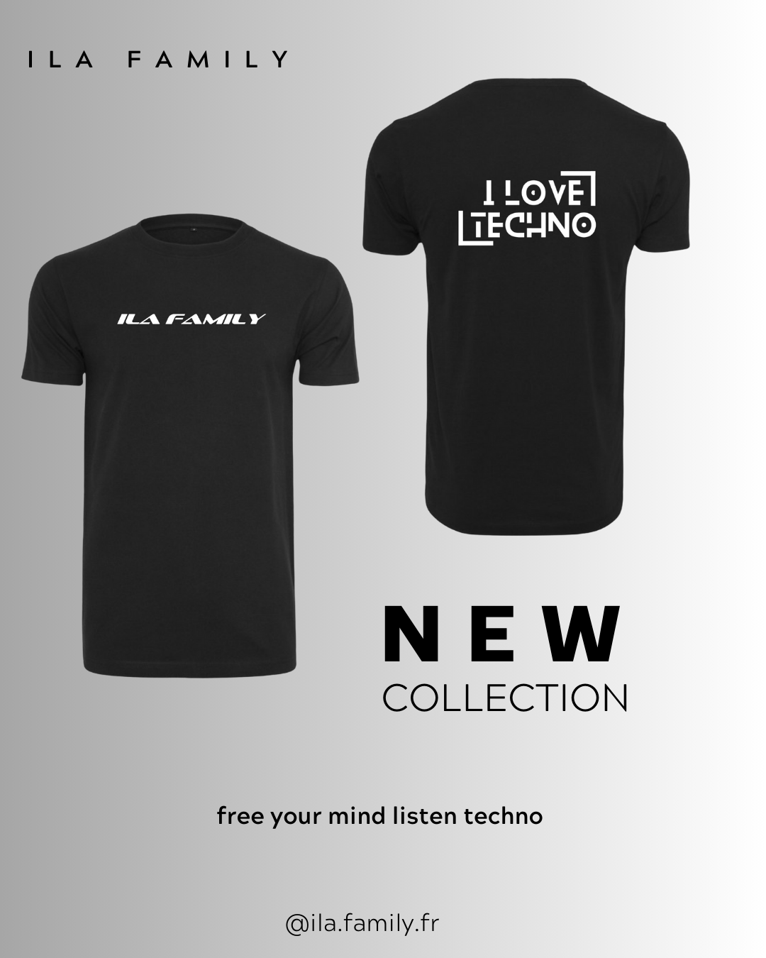 T-shirt I love Techno