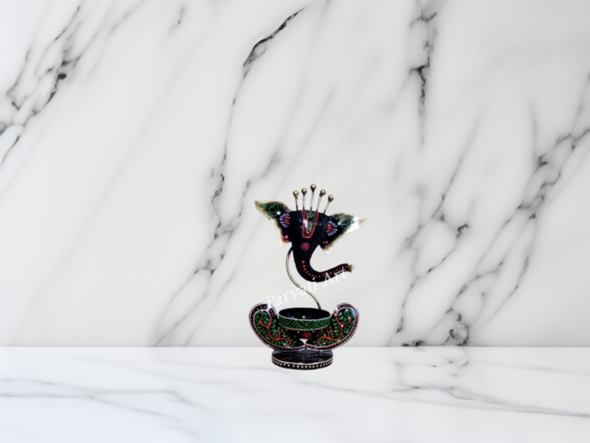 table decor black ganesh t lite