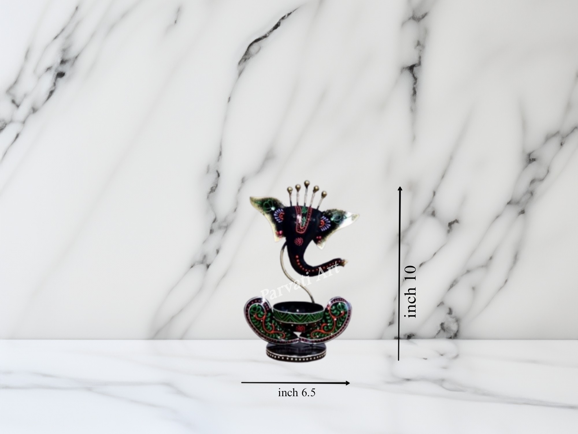 table decor black ganesh t lite