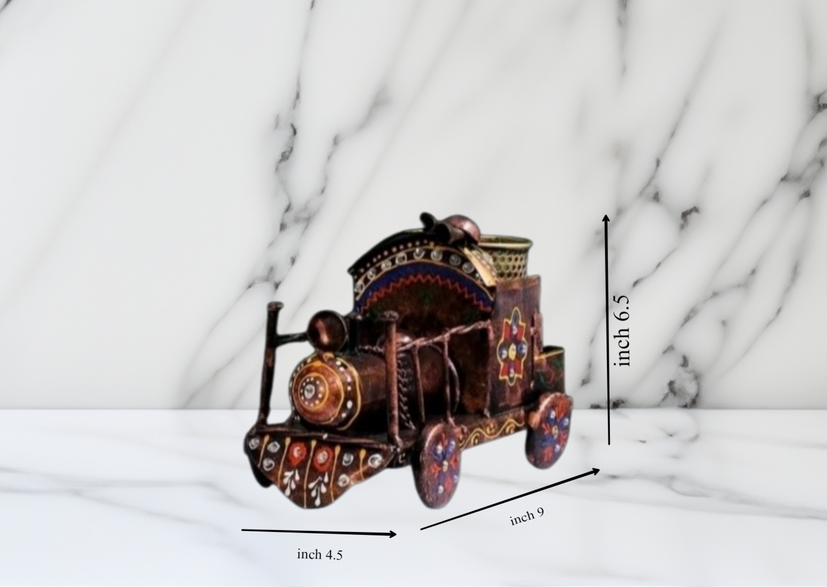 Engine pen stand antique