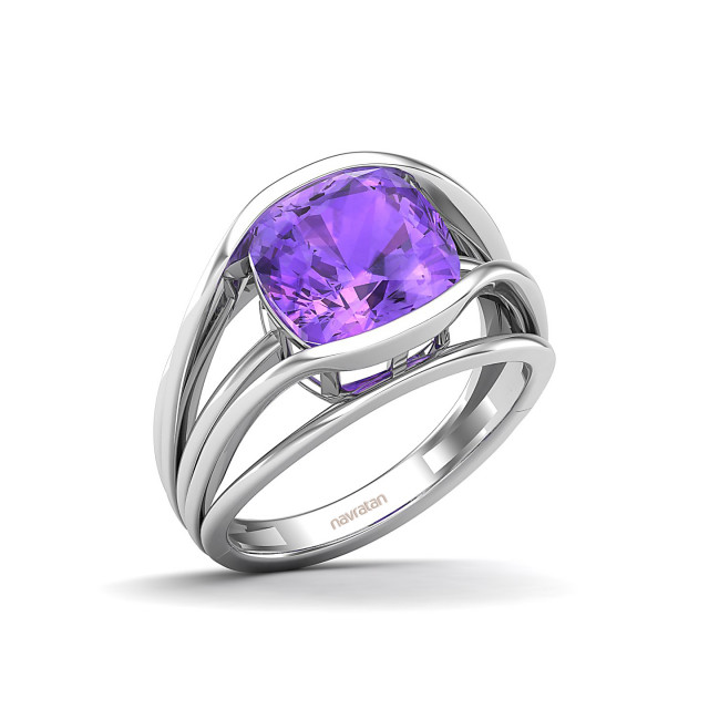 Amethyst Silver Ring. (Contact us for price)