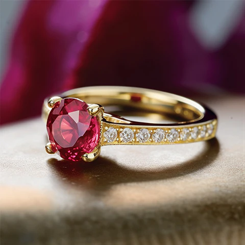 Elegant Ruby Ring. (Contact us for price)