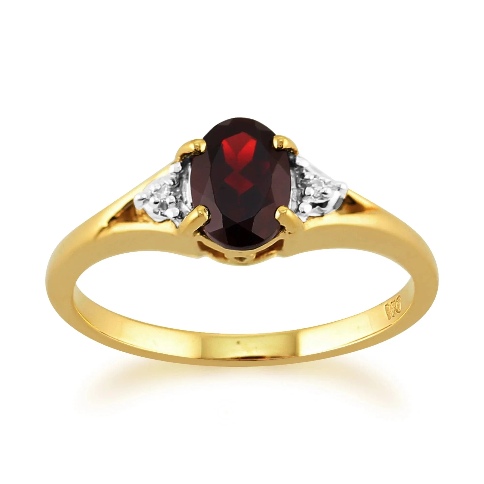 Gold Ring with Red Gemstone. (Contact us for price)