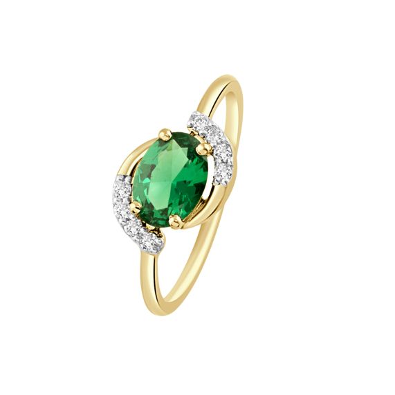 Emerald and Diamond Ring. (Contact us for price)