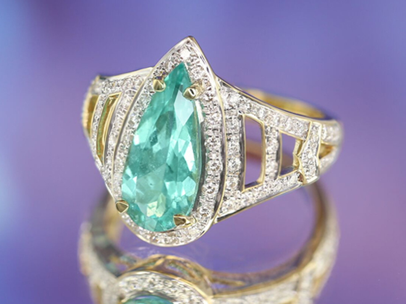 Emerald and Diamond Ring. (Contact us for price)