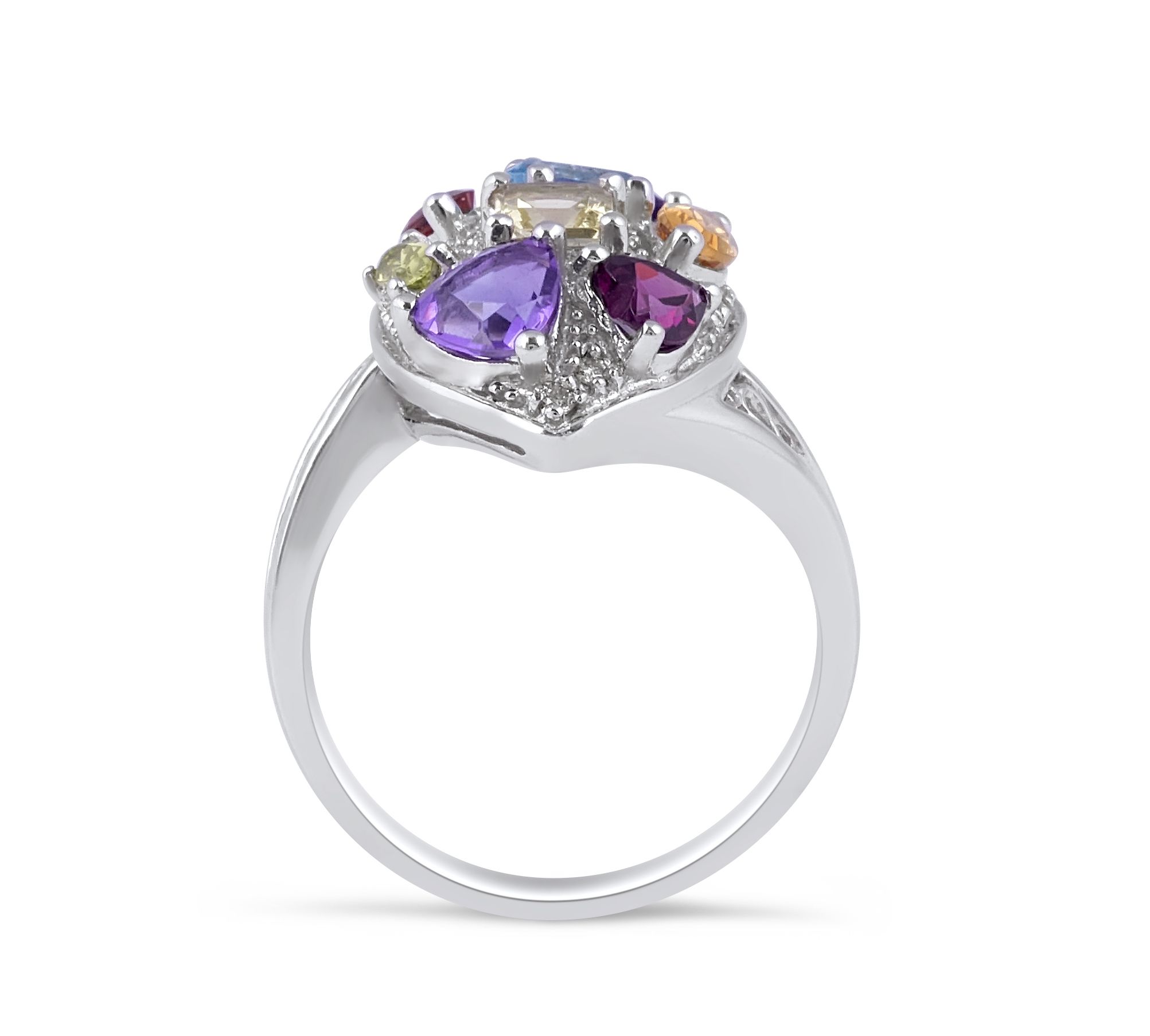 Gemstone Cluster Ring. (Contact us for price)