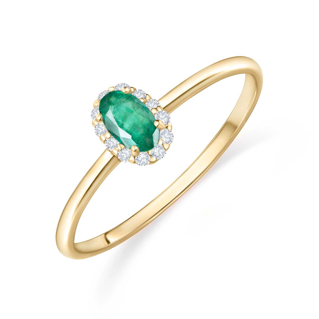 Emerald and Diamond Ring. (Contact us for price)