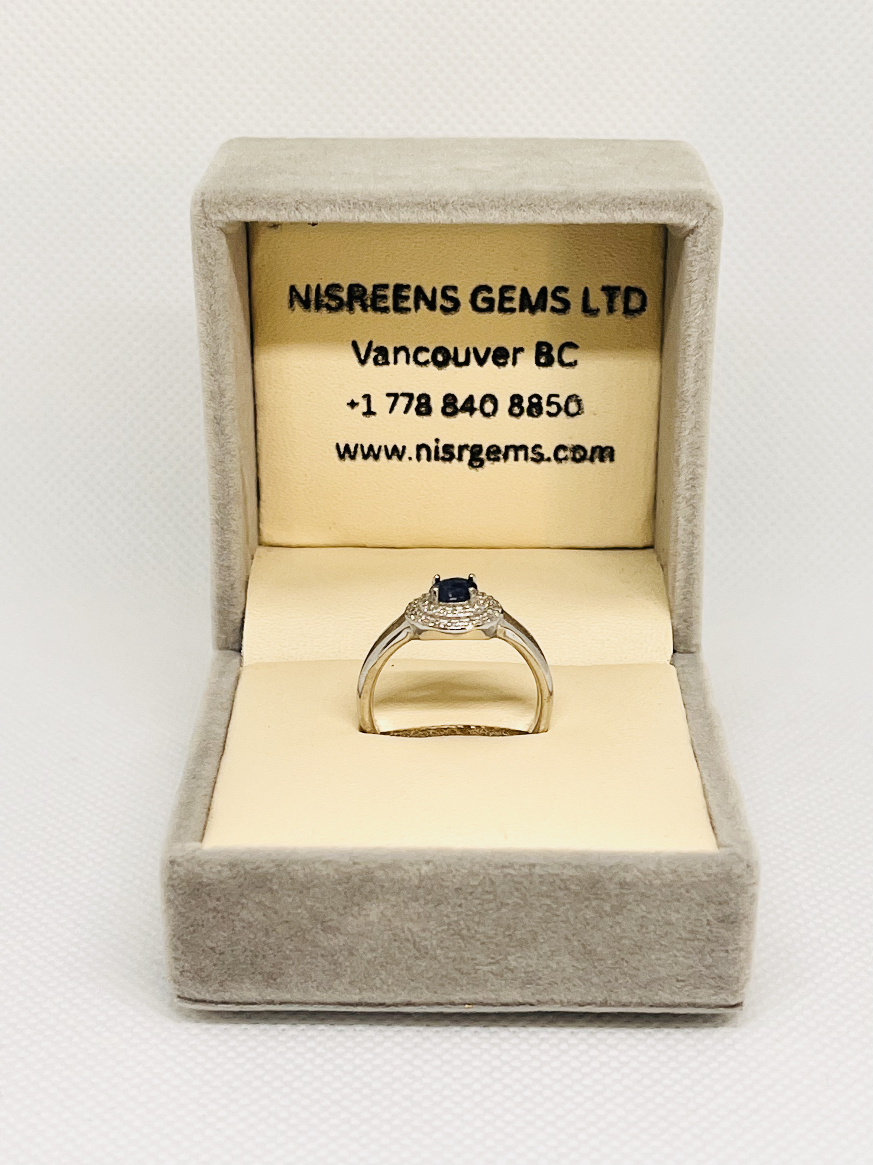 Elegant Silver Ring with Blue Stone