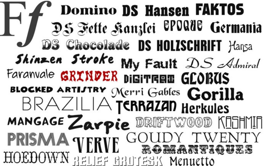 Digital products: Fonts collection