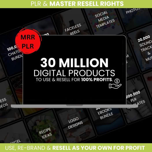 Complete 30-million digital products set
