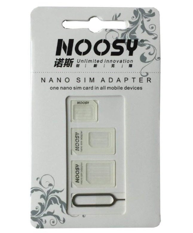 4in1 Noosy Nano Micro Standard SIM Card Adapter for all Mobile Phones and Tablets