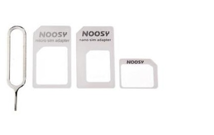 4in1 Noosy Nano Micro Standard SIM Card Adapter for all Mobile Phones and Tablets
