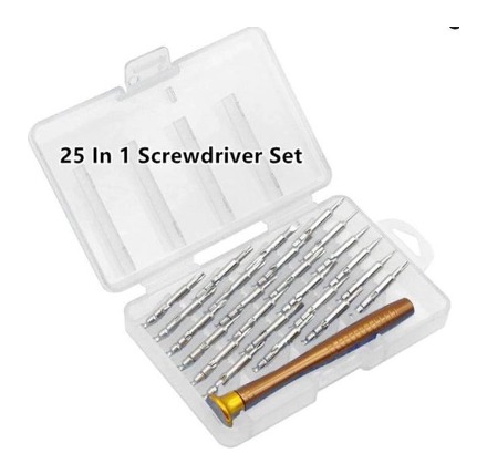 Bit screw driver professional set 25-piece hardcase
