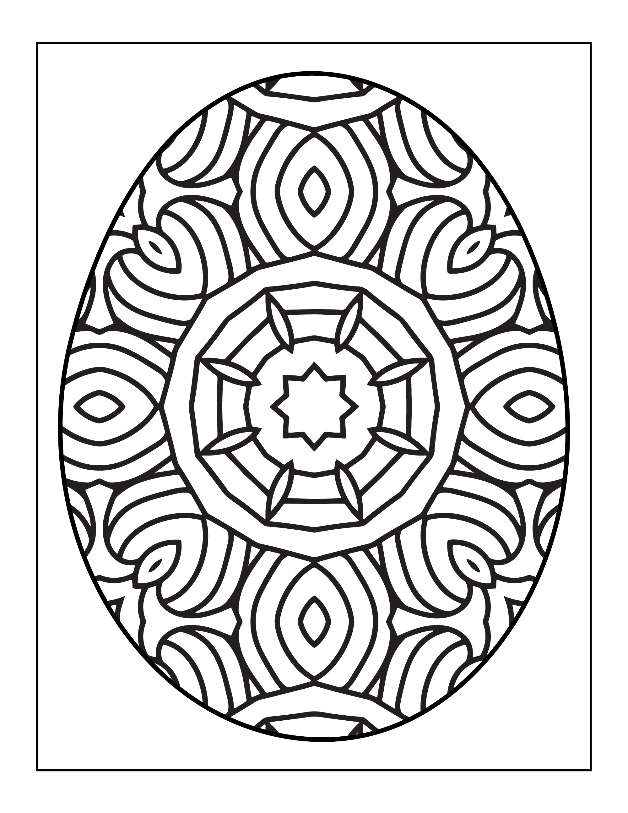 Digital products: Easter coloring pages
