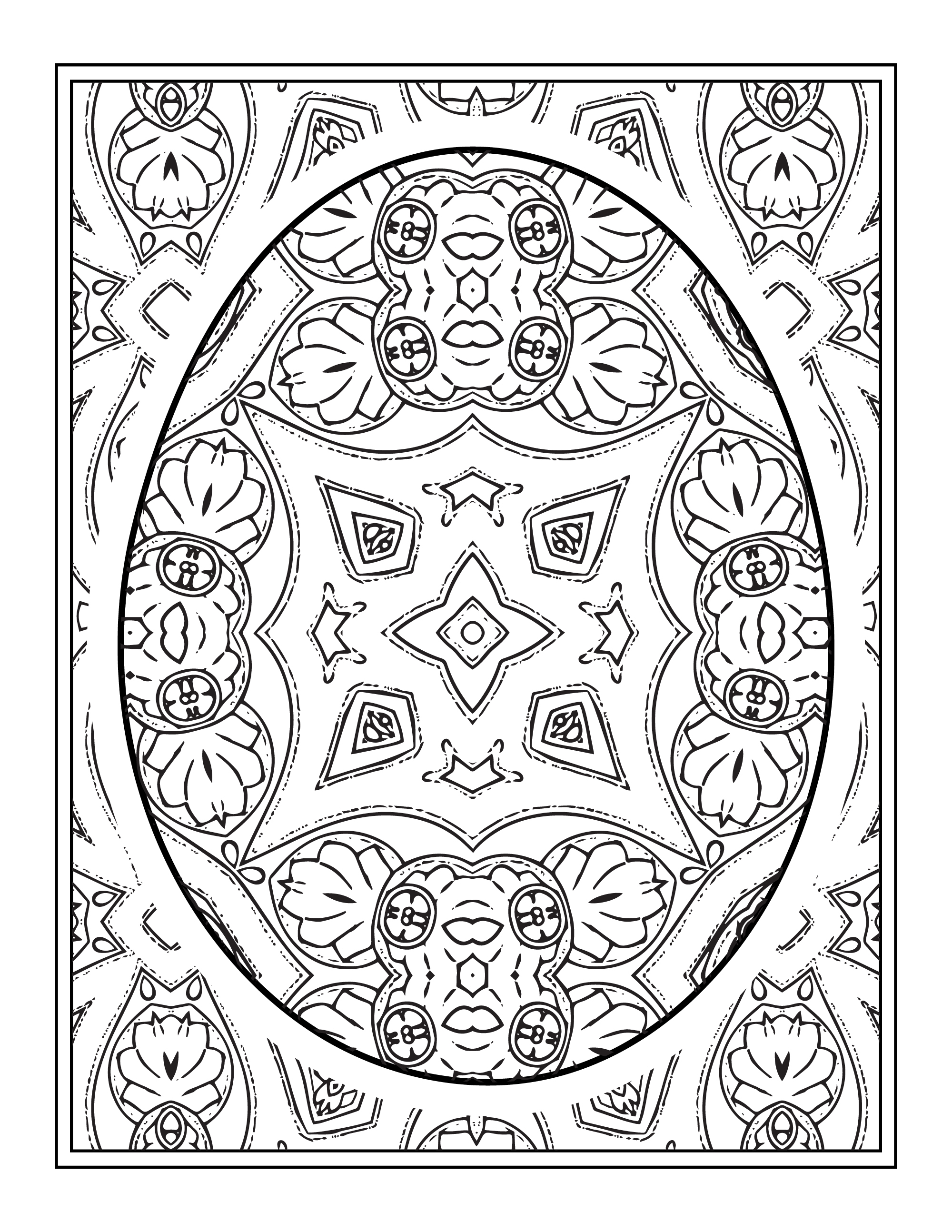 Digital products: Easter coloring pages