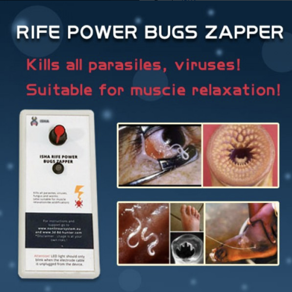ISHA Rife power bugs zapper for Kill Virus