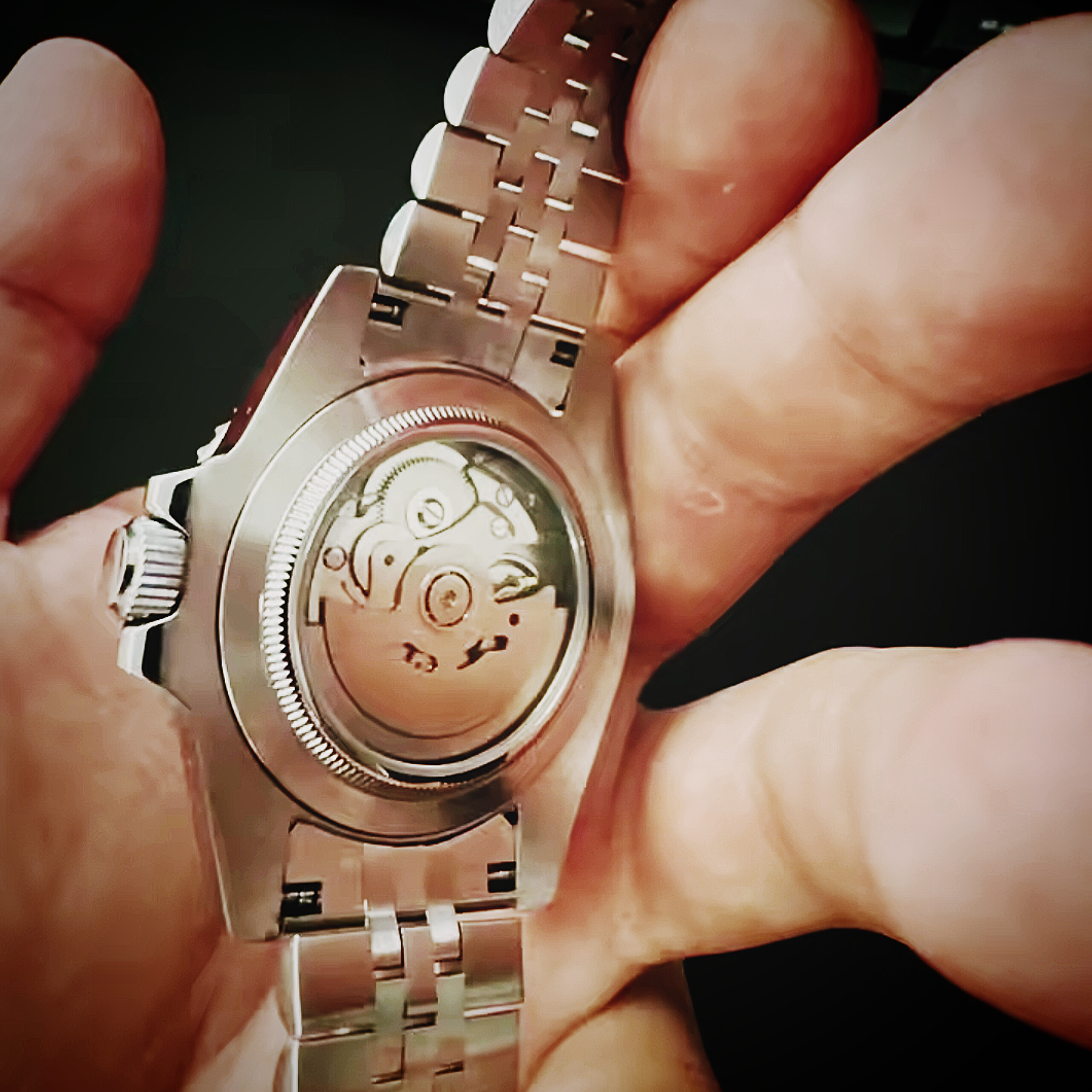 Crystal Watch Back Cover