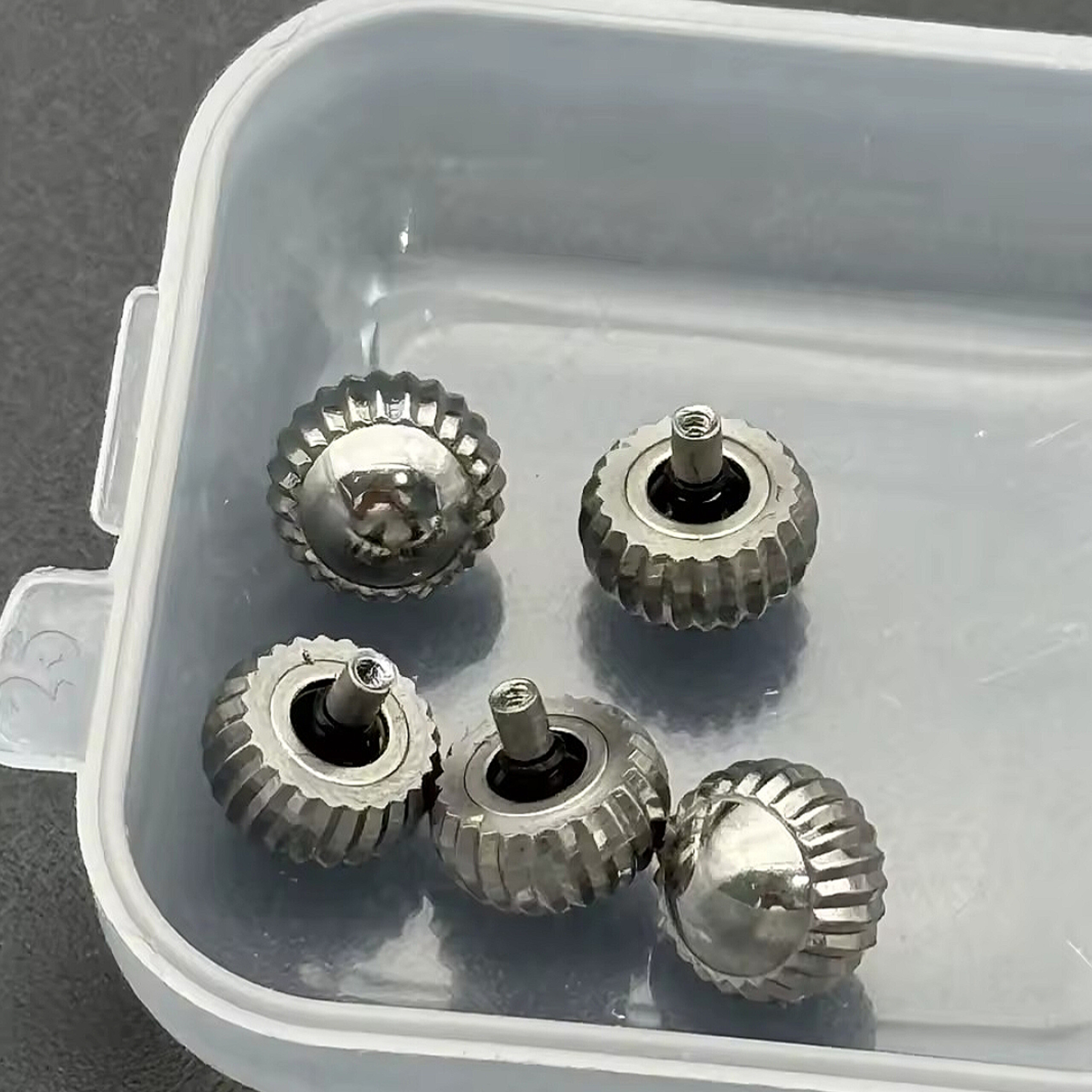 Silver Pumpkin Watch Crown x5