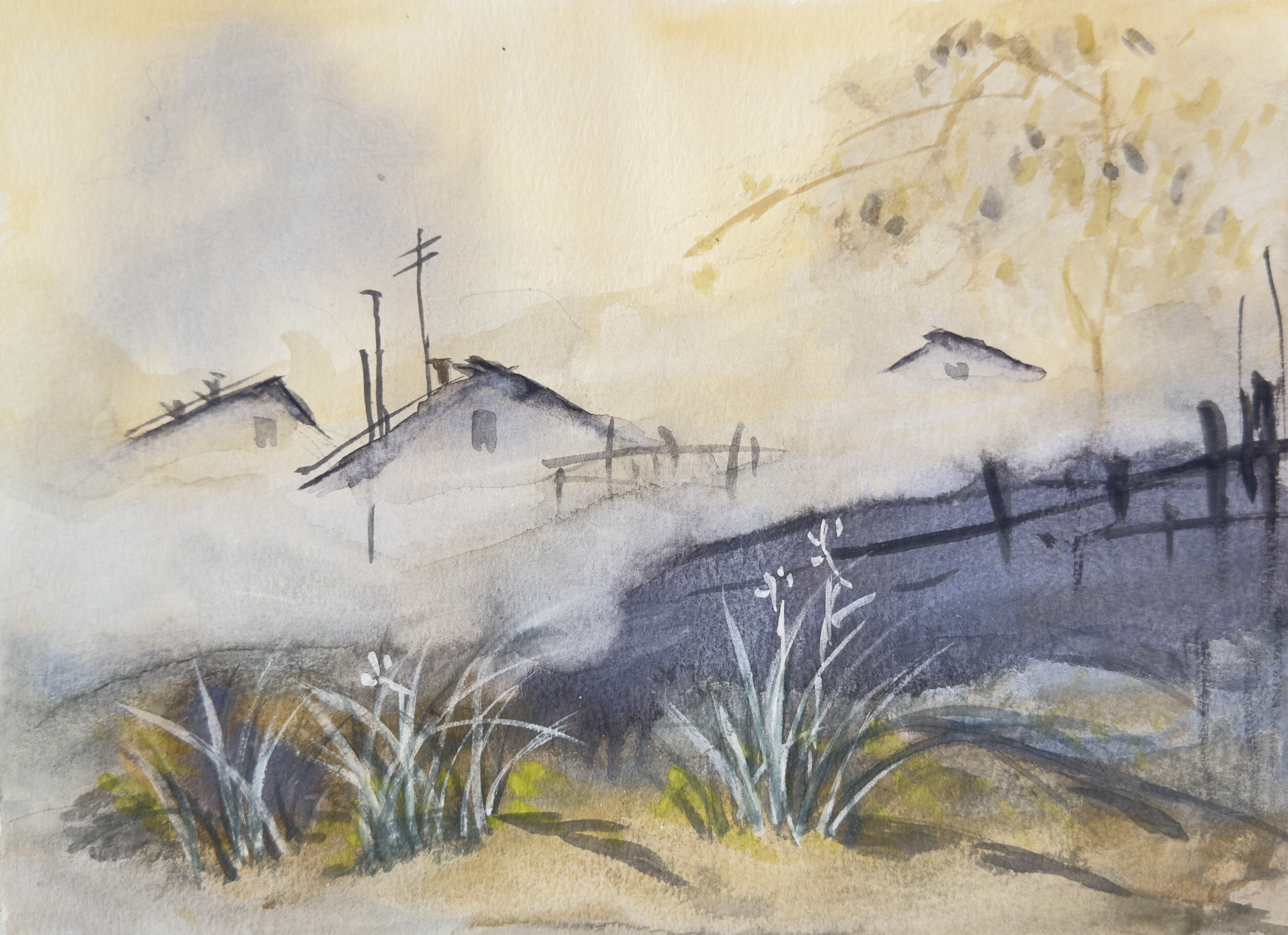 Watercolor Landscape Painting