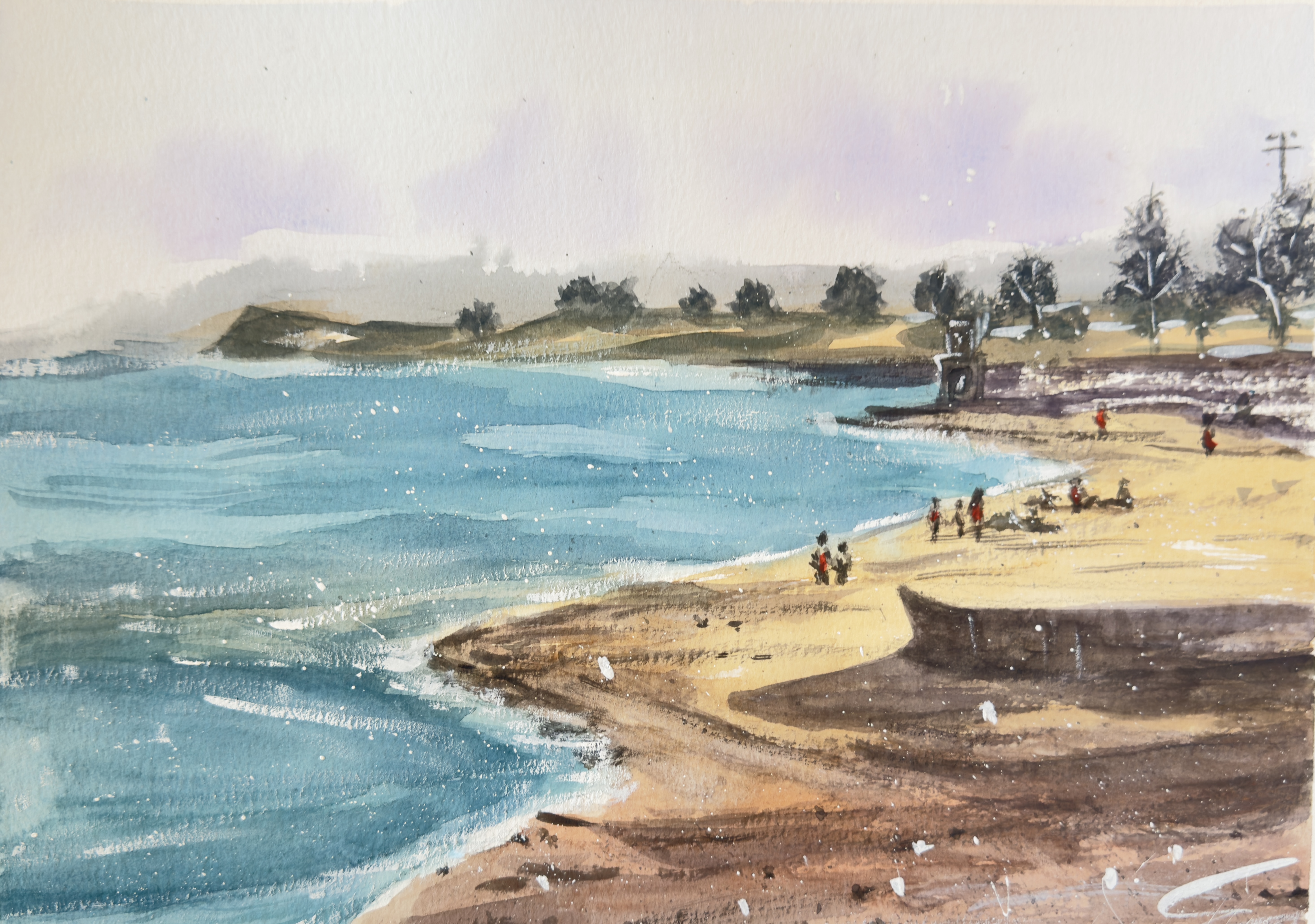 Summer Beach Painting
