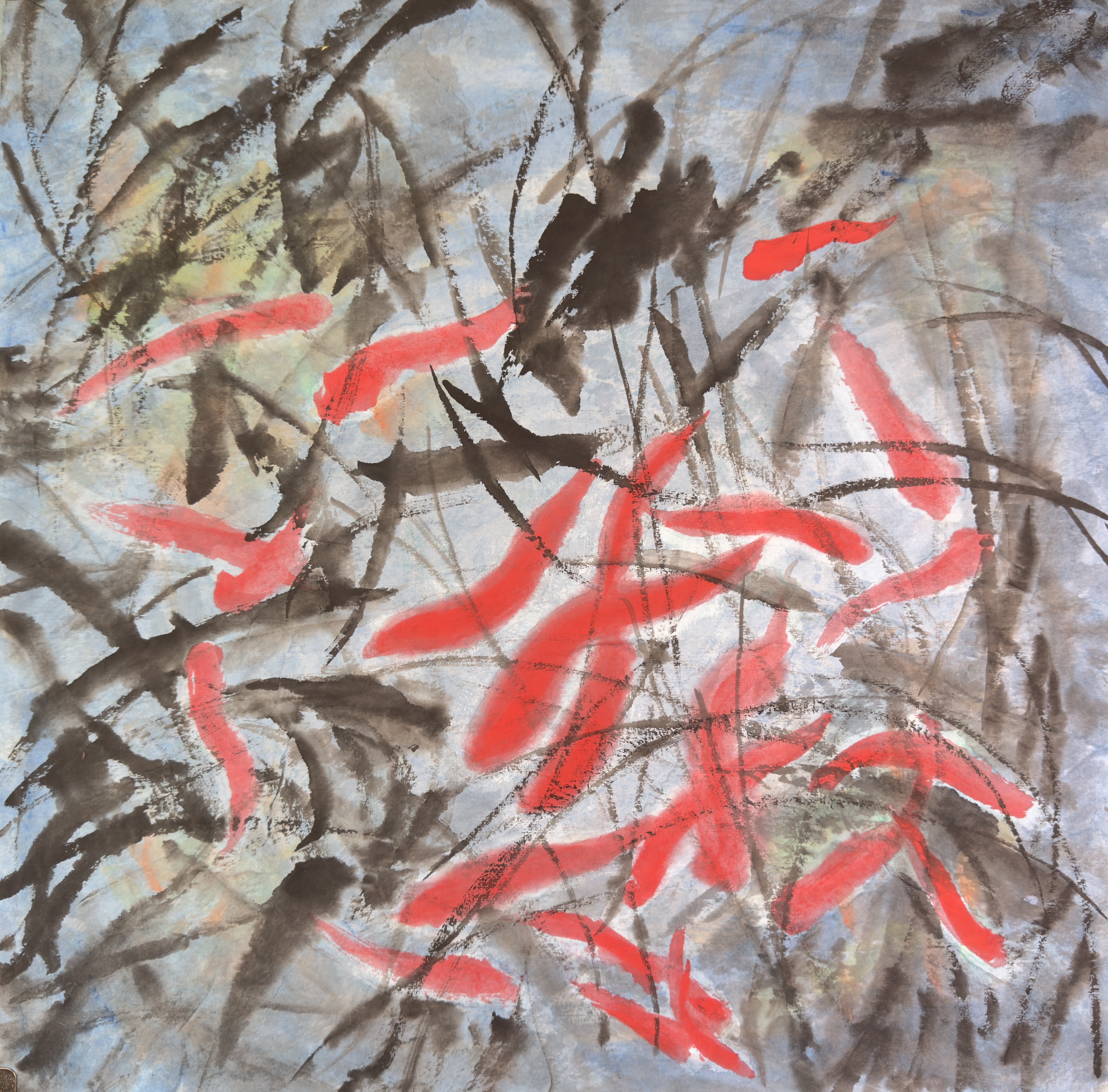 Abstract Ink Painting