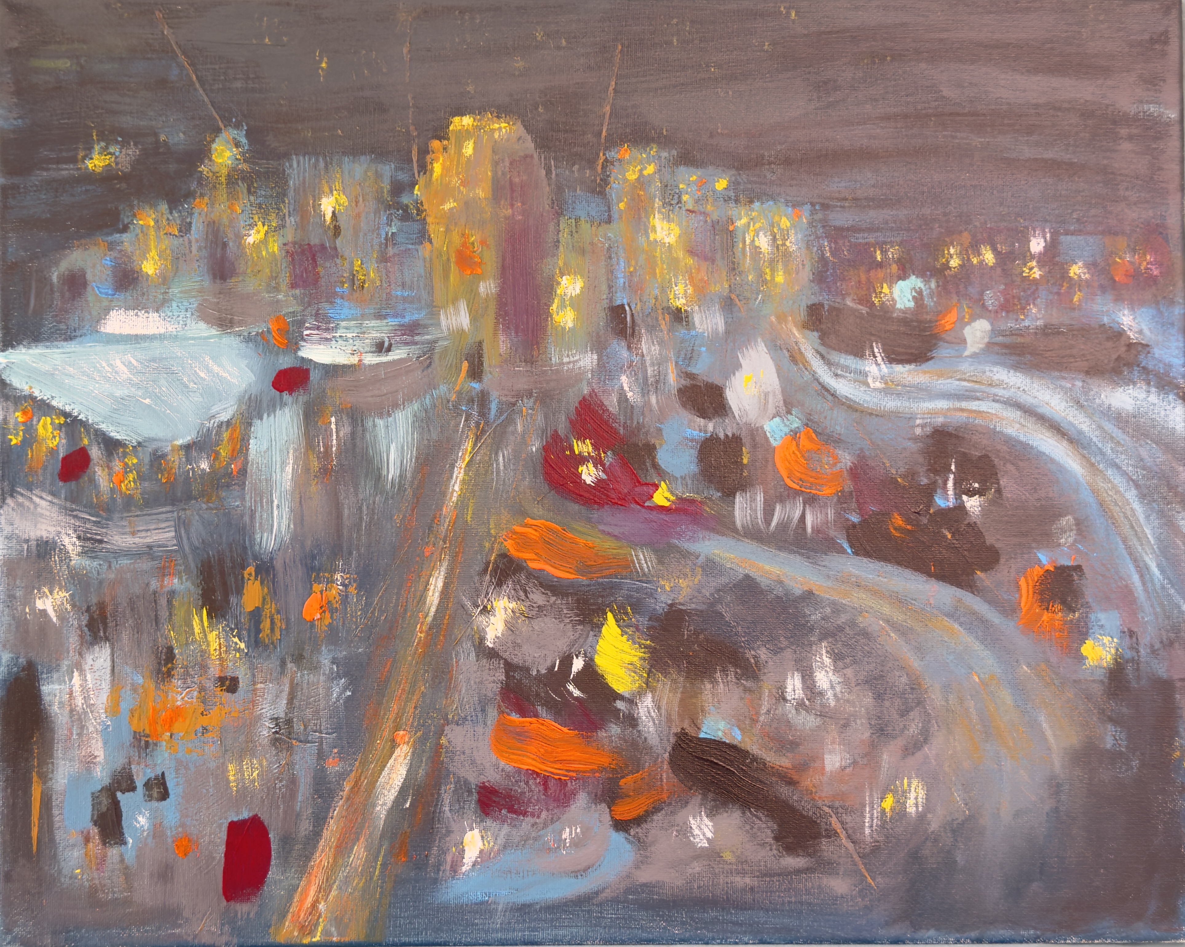Abstract Nightscape Painting