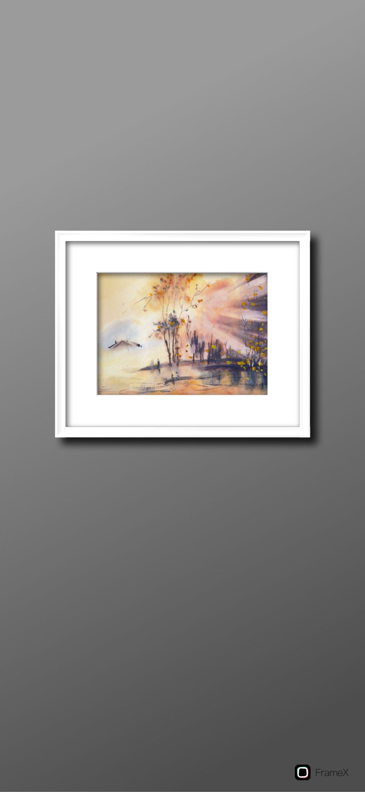 Sunlit Autumn Painting