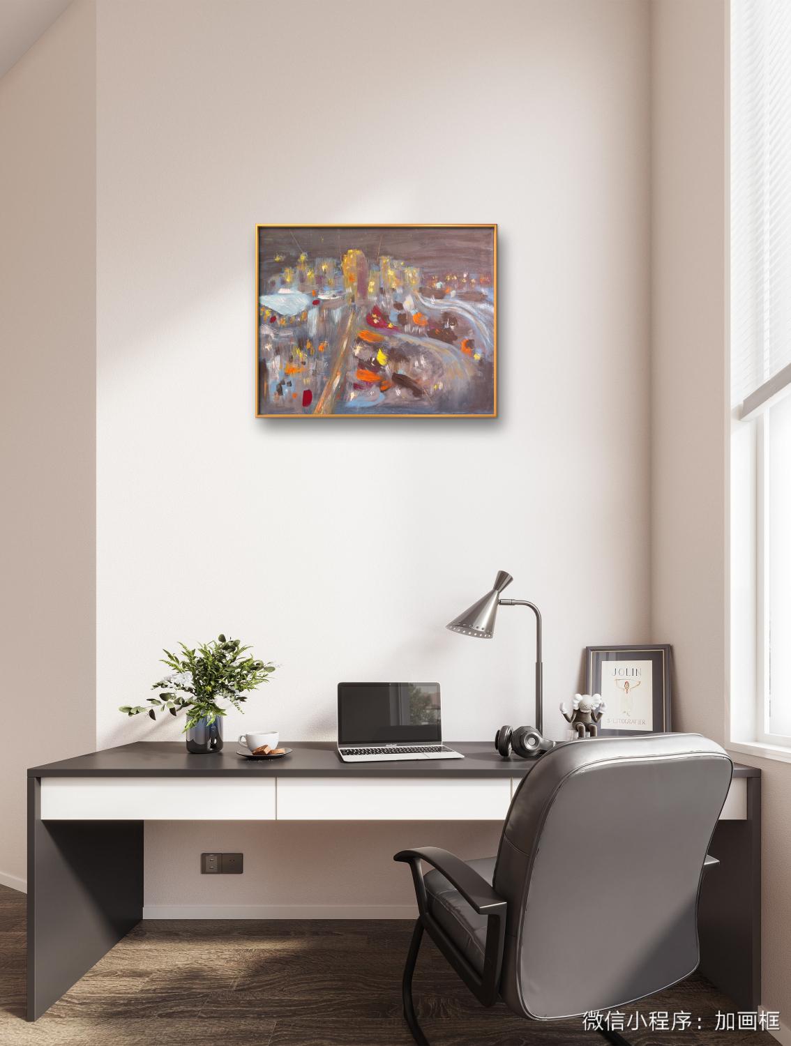 Abstract Nightscape Painting
