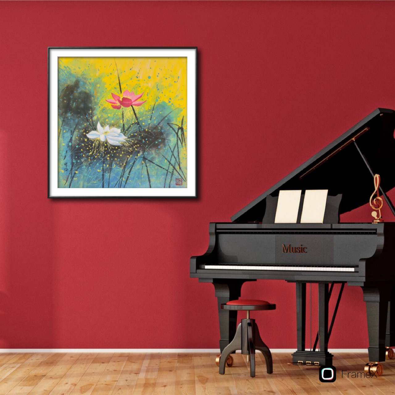Lotus Flower Painting
