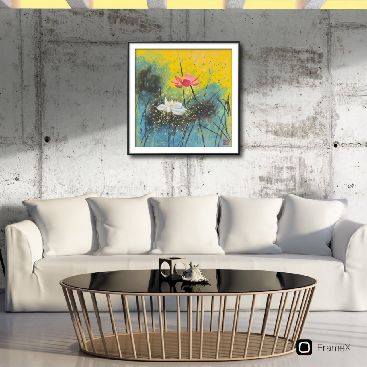 Lotus Flower Painting
