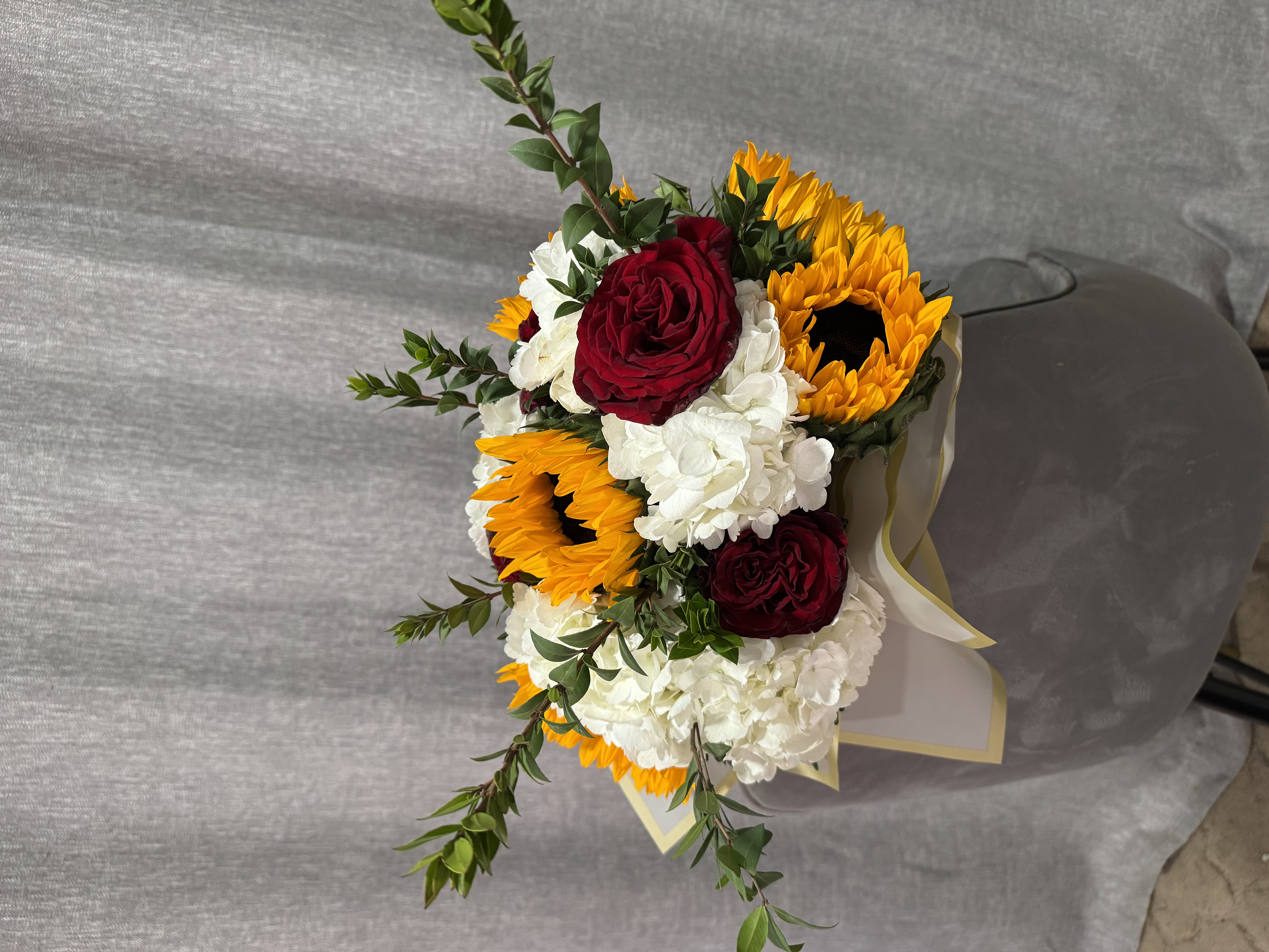 Sunflowers and Roses