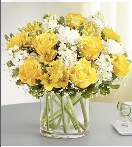 Yellow and White Floral Bouquet