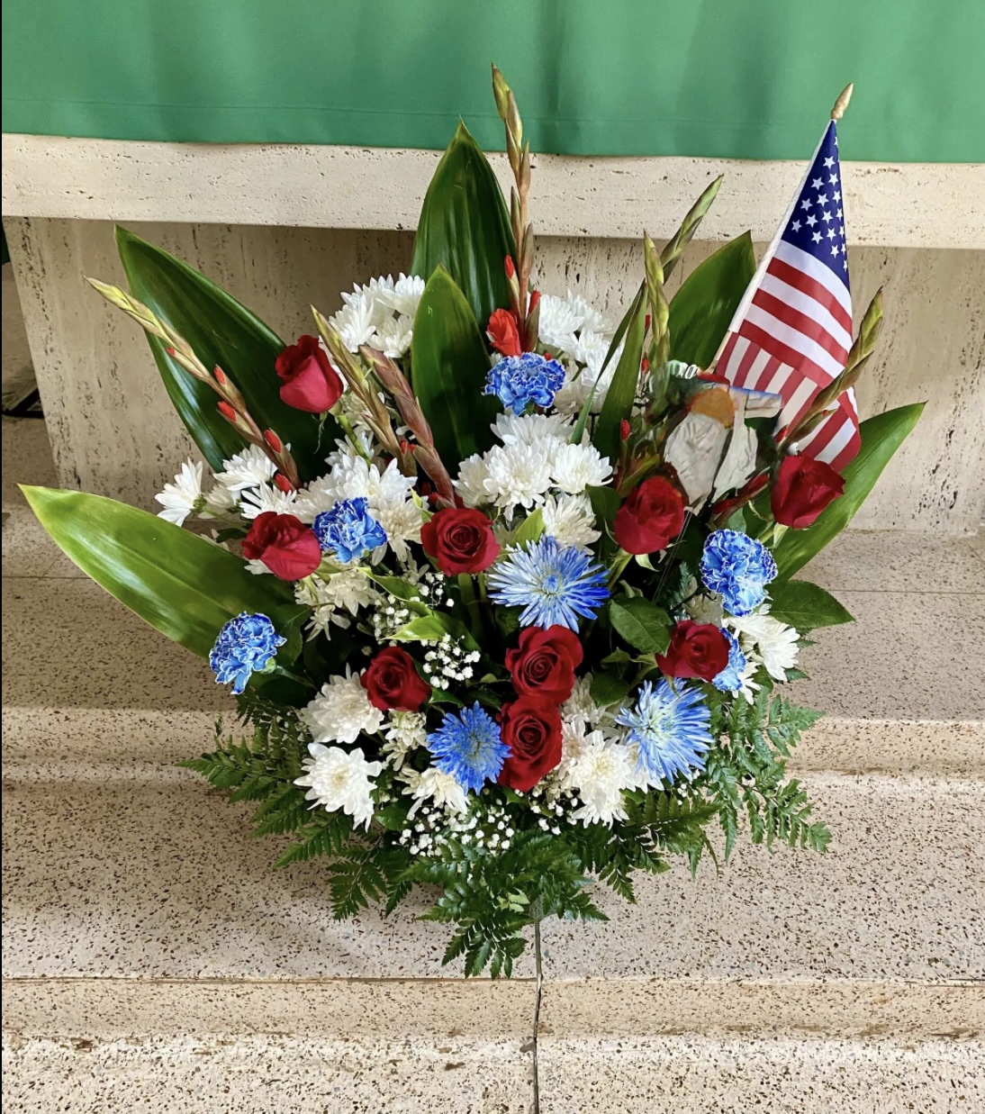 Patriotic Floral Arrangement