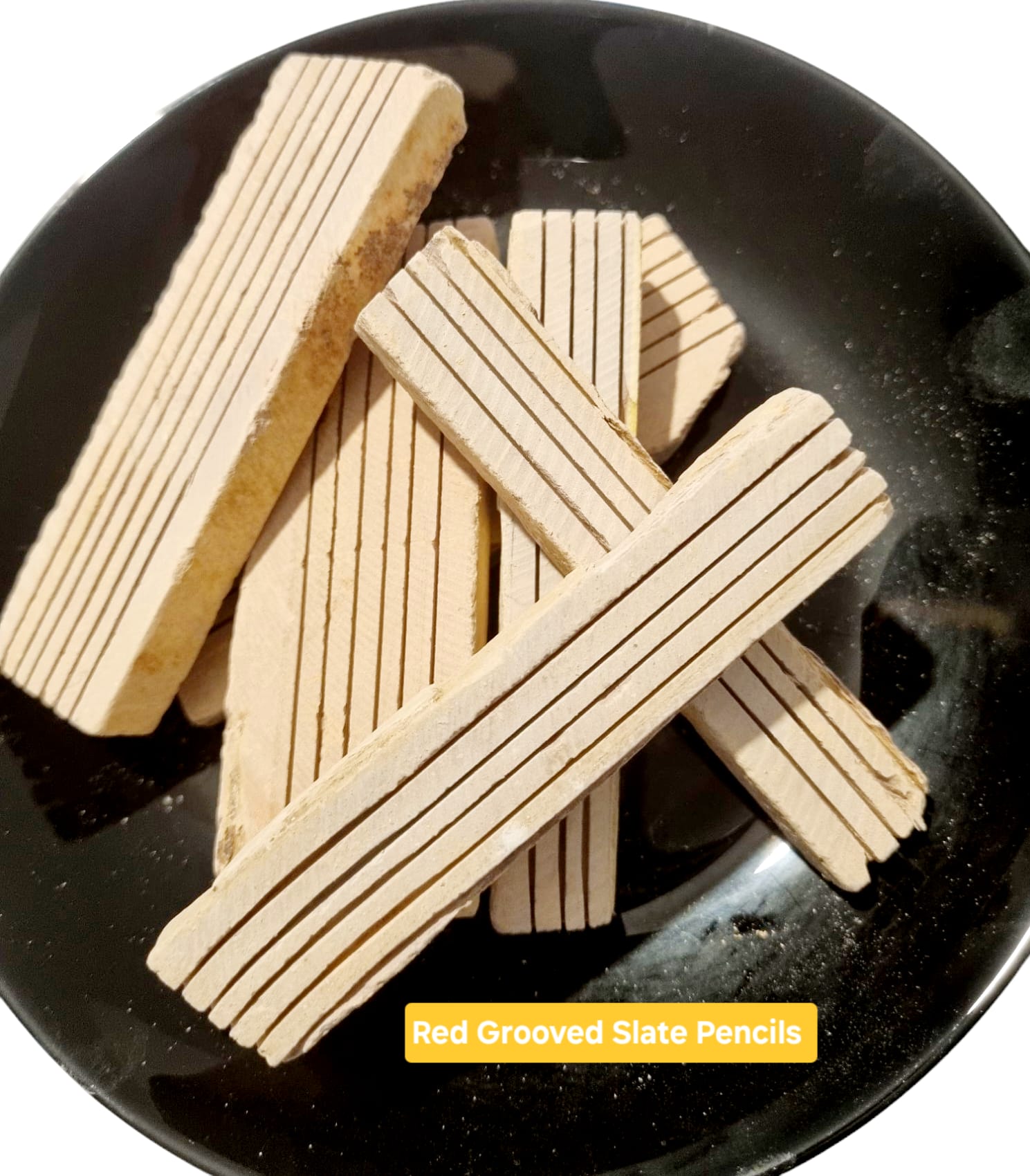 Edible Slate Red Grooved Slates
