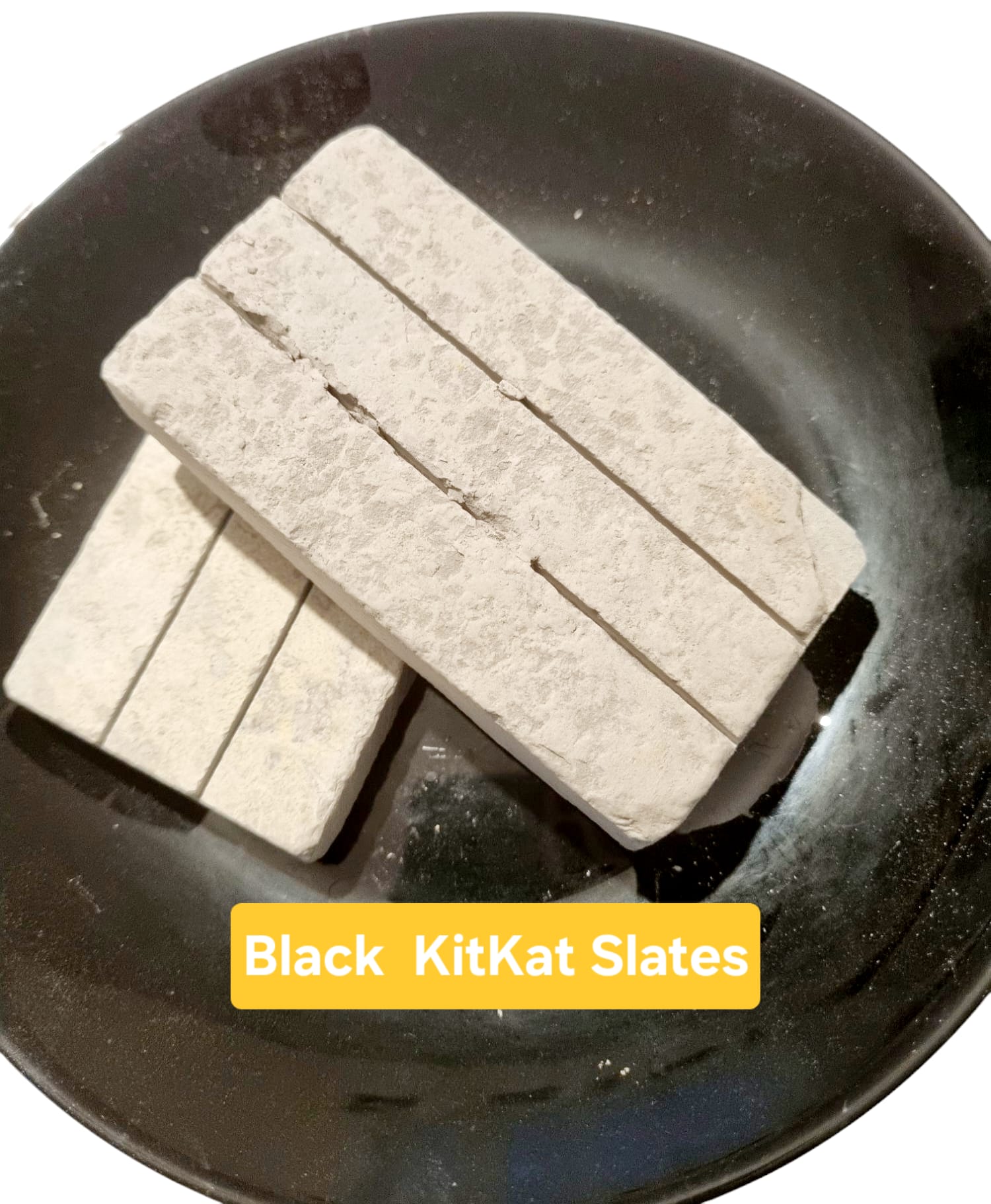 Edible Slate Black KitKat slates