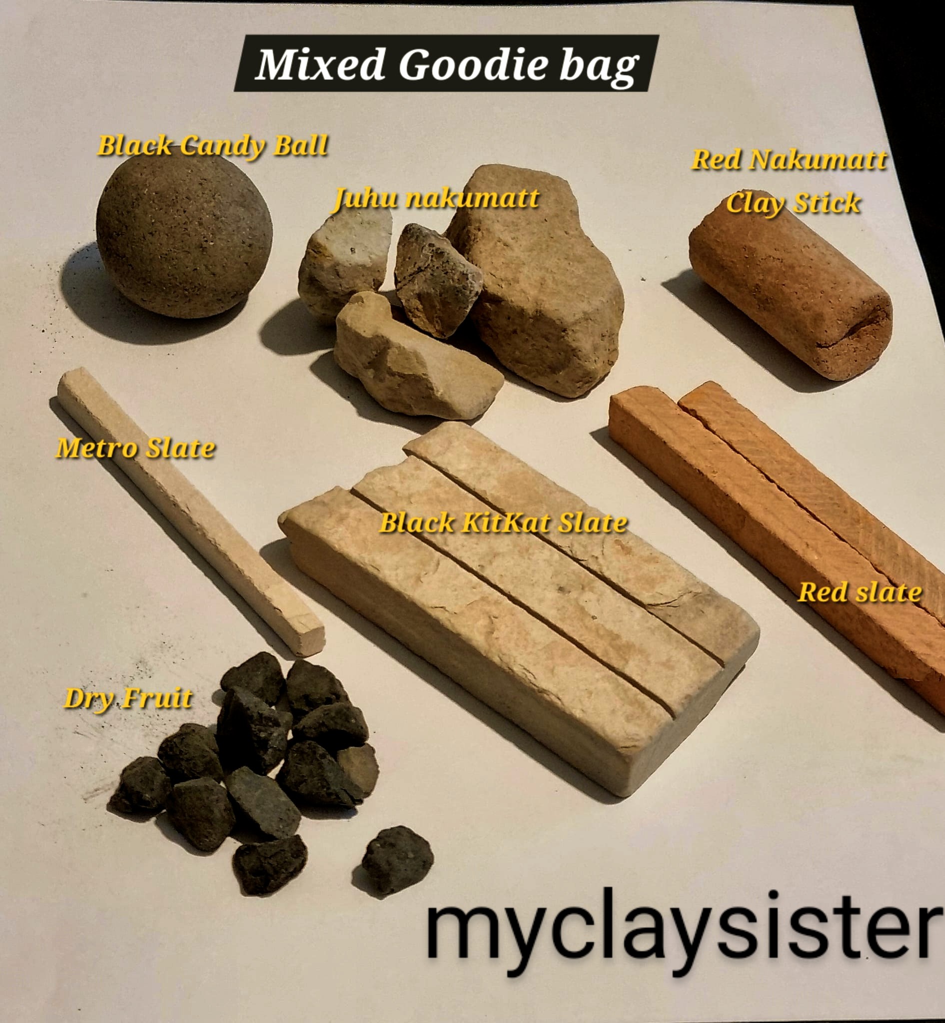 Mixed Pack Edible Slates Cookies Clay 290grams