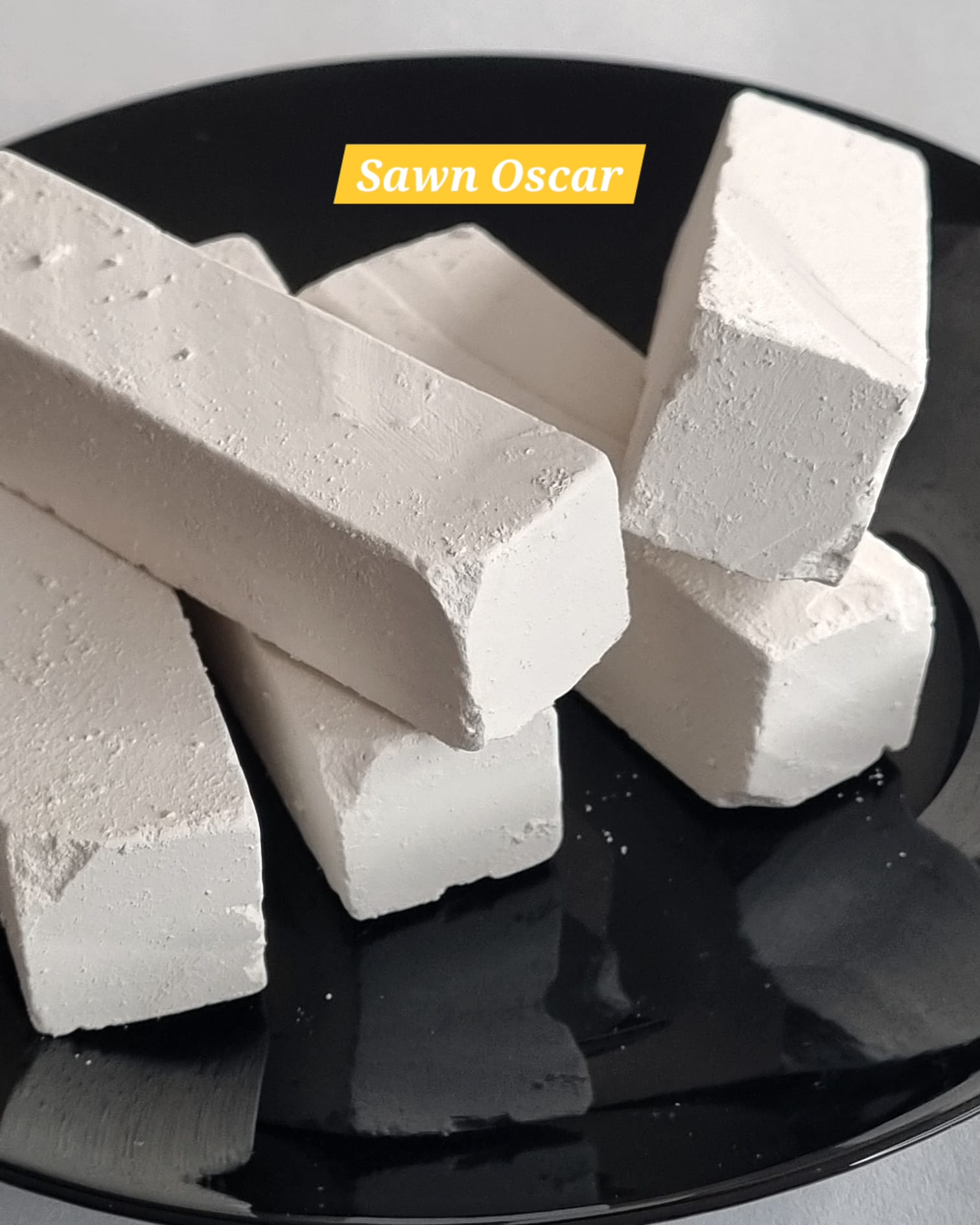 Sawn Oscar Edible Chalk - Natural Ukrainian Chalk Bars