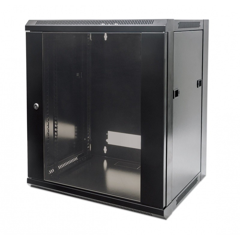 ARMARIO 09U 450X570 INT 19" AÇO PRETO