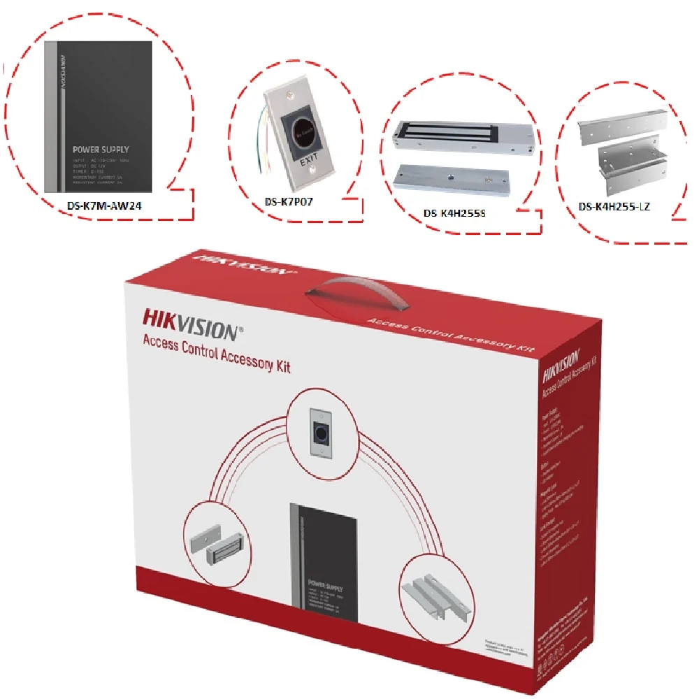 KIT ACESSÓRIOS HIKVISION P/ CONTROLE DE ACESSO Model: DS-KAS-7M01