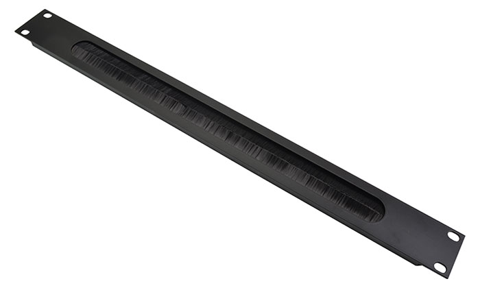 Passa Cabo Intell RACK Tipo Escova 19″ 1U Preto