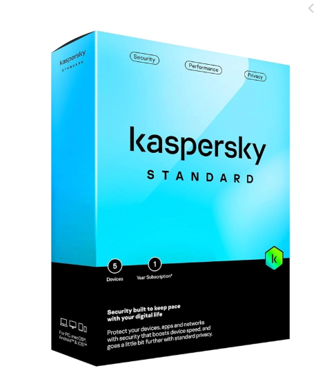 SW ANTIVIRUS KASPERSKY STANDARD 5 PCS