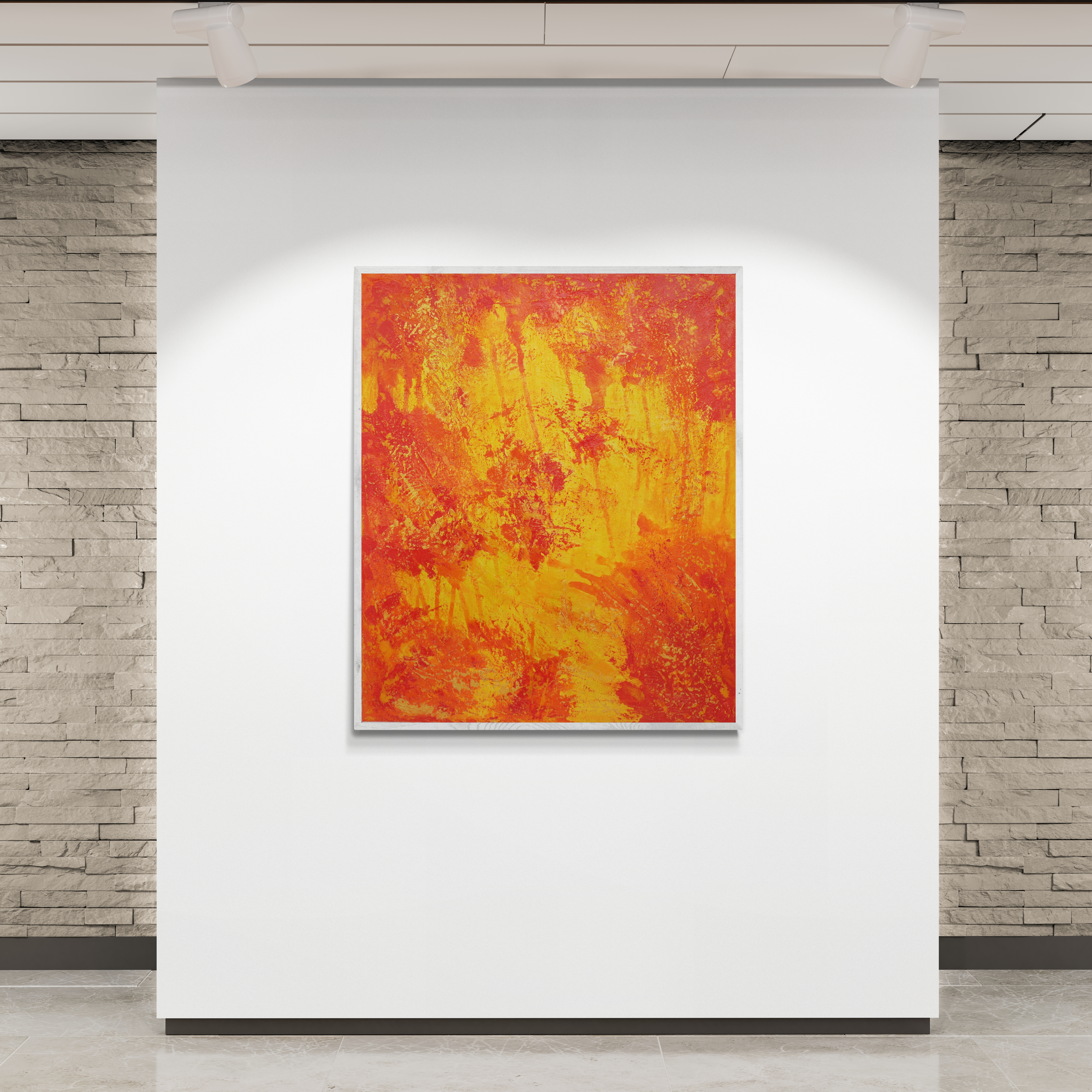 Through the Trees Abstract Painting