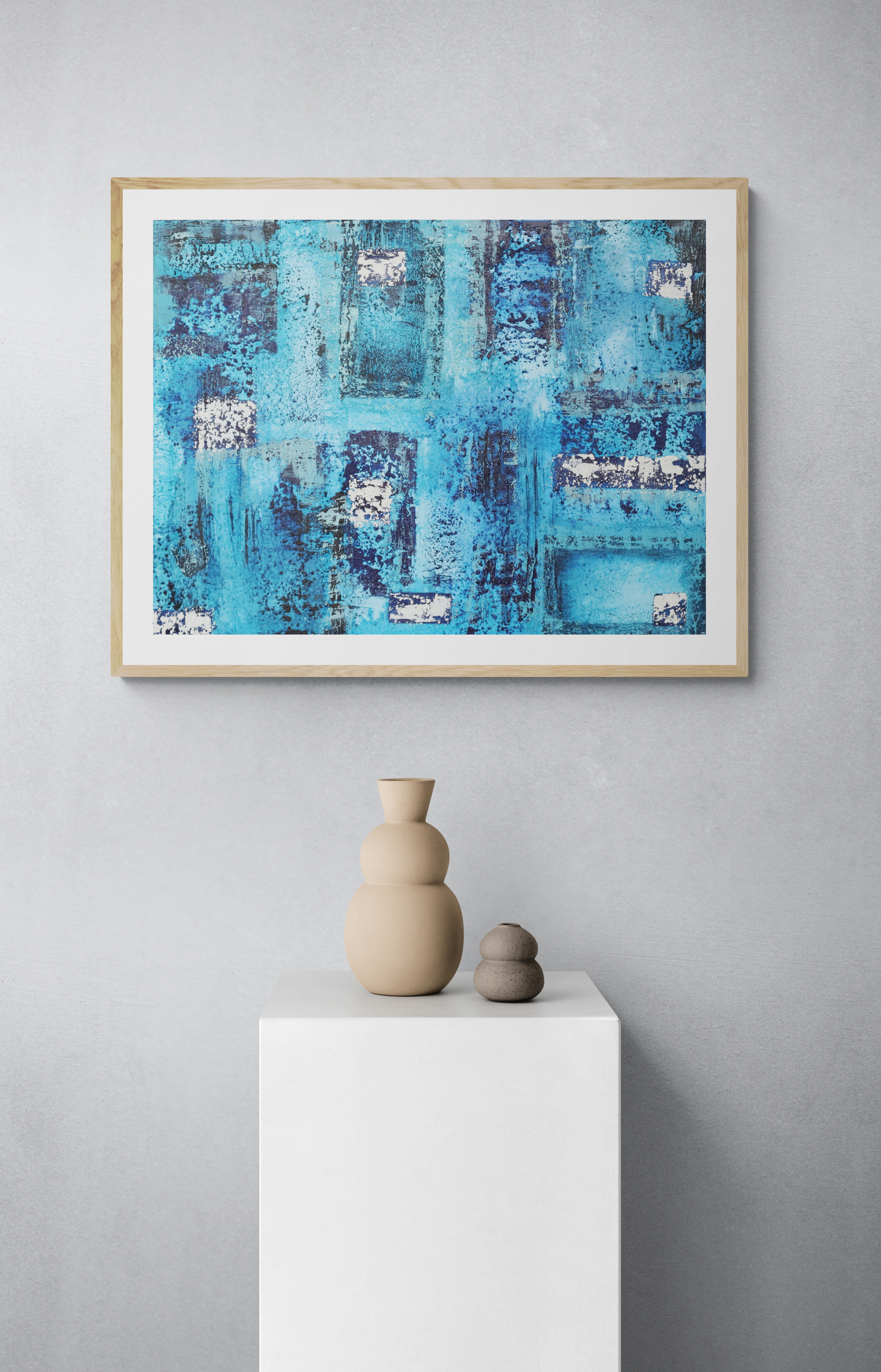 Abstract 40  Blue Art Painting
