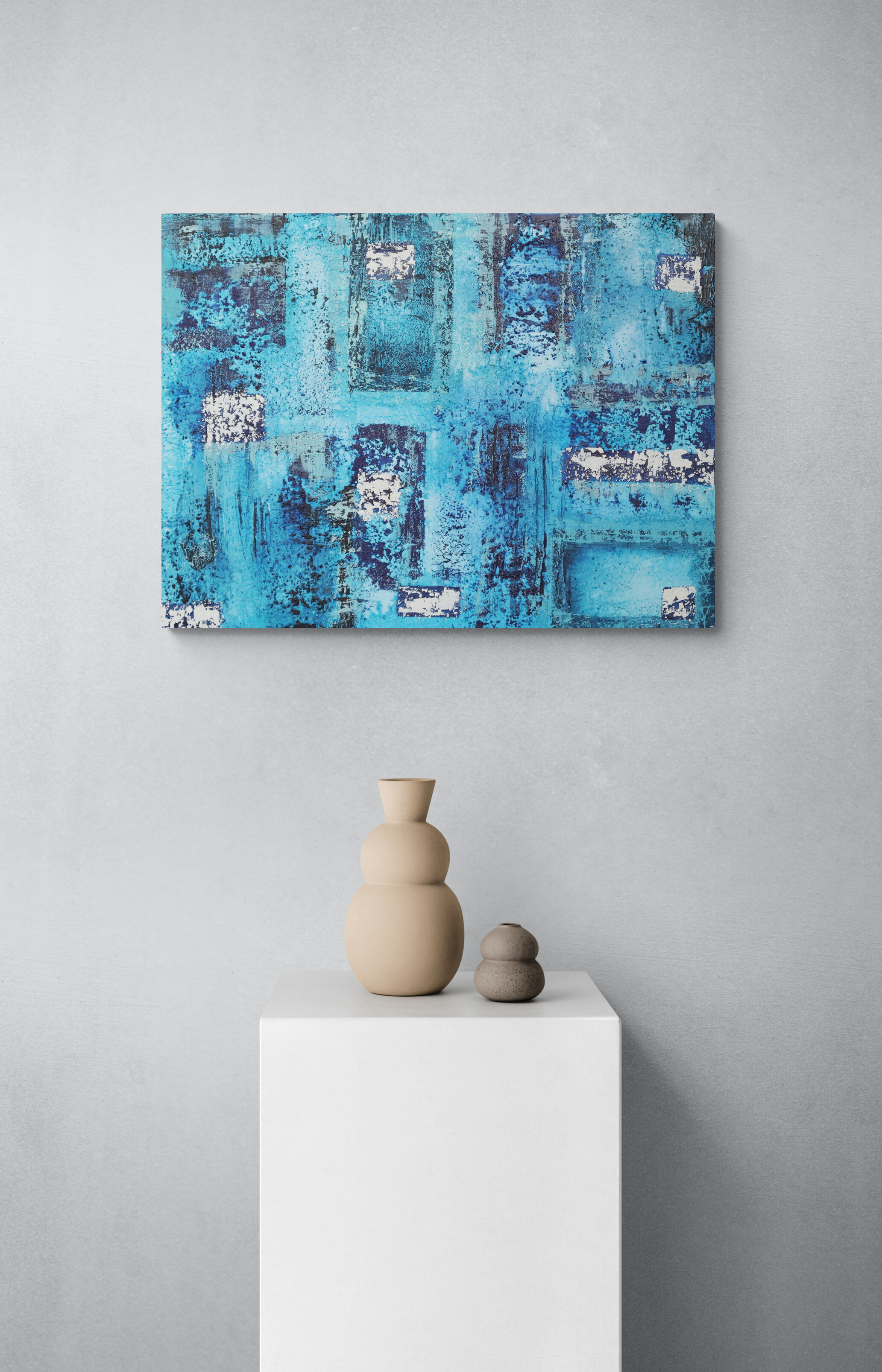 Abstract 40  Blue Art Painting
