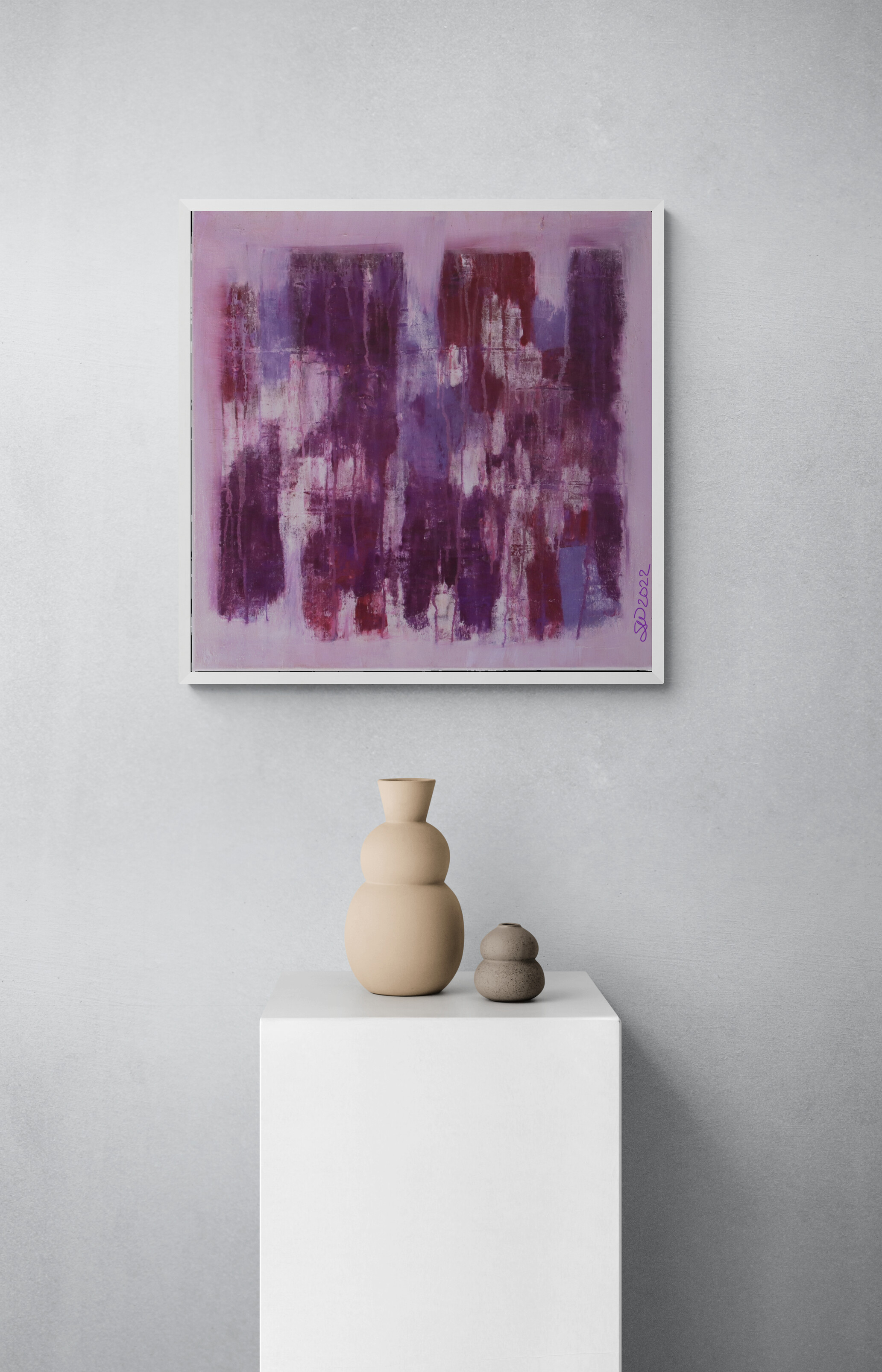 Amethyst Abstract Purple Painting