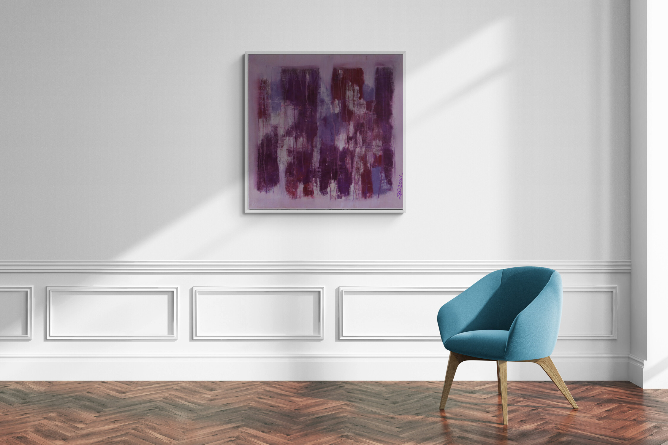Amethyst Abstract Purple Painting