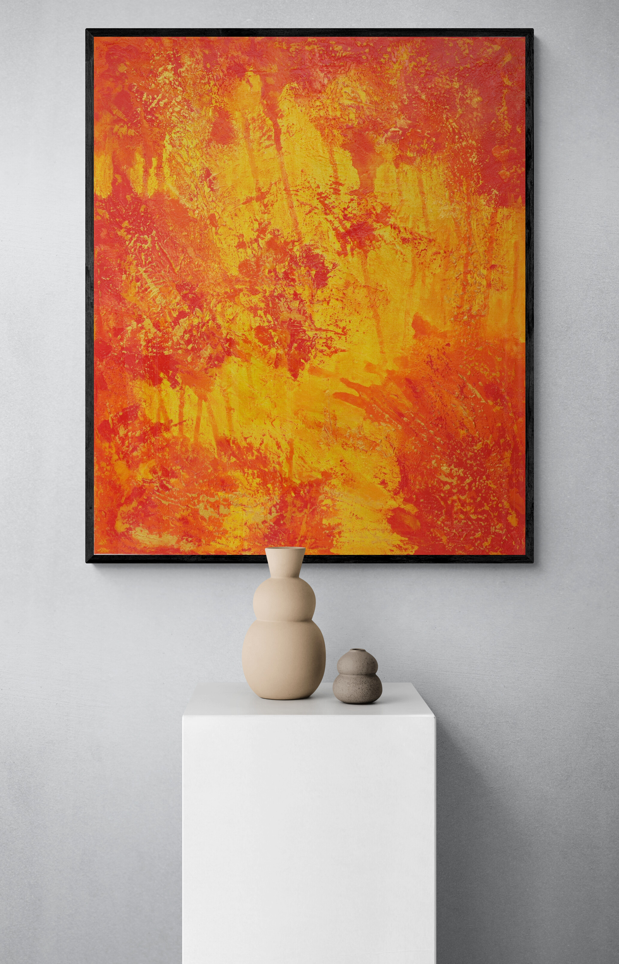 Through the Trees Abstract Painting